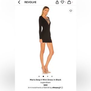 Sexy black minidress